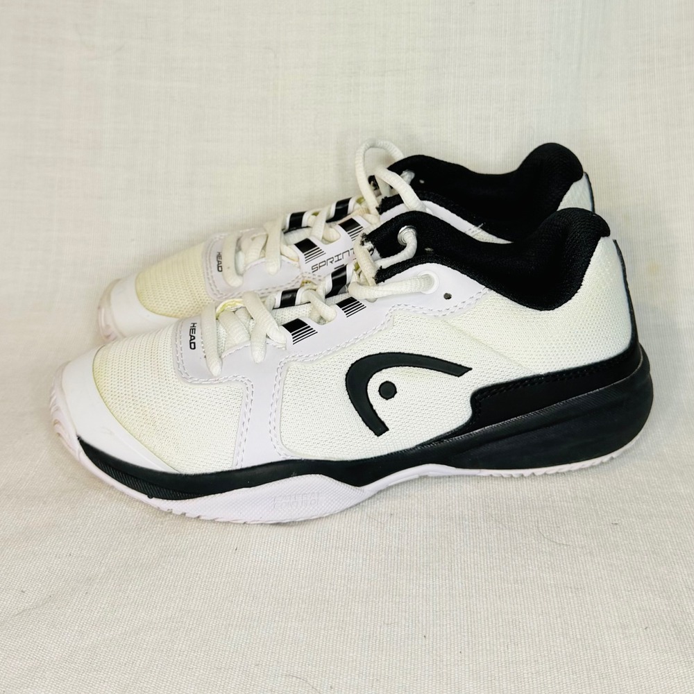 Head Sprint Junior 3.5 Tennis Shoes White Black Youth Performance Court Sneakers